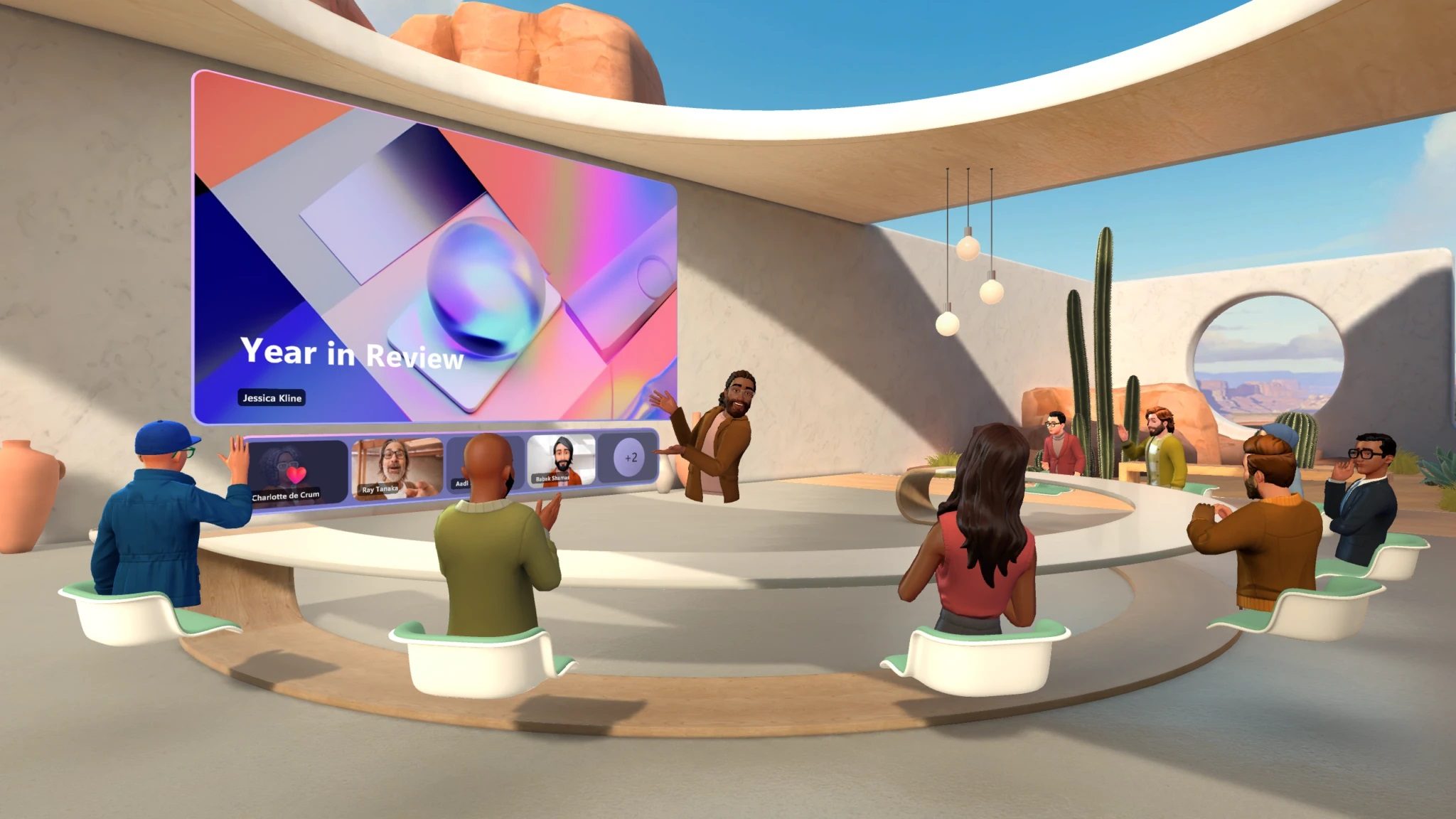 Microsoft Teams Immersive Spaces — avatar-based 3D meetings powered by ACS
