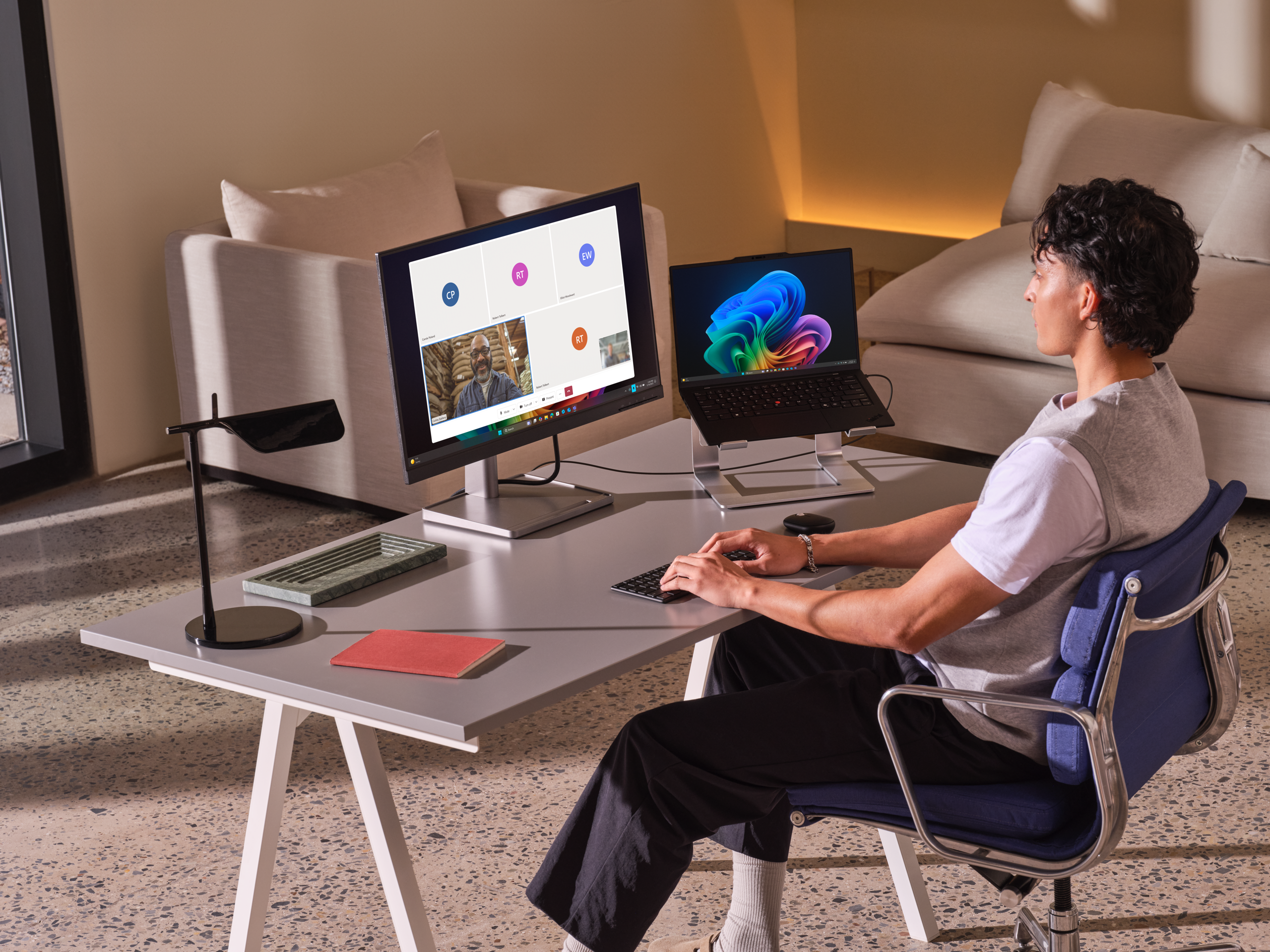 ACS UI Library — video calling UI on desktop