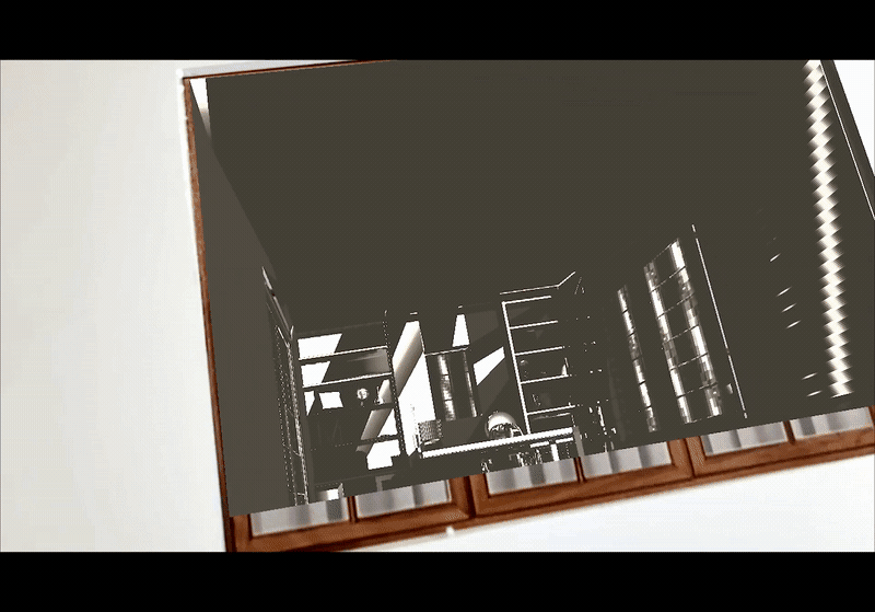 Animated AR capture: prototype demonstration showing virtual content through physical box