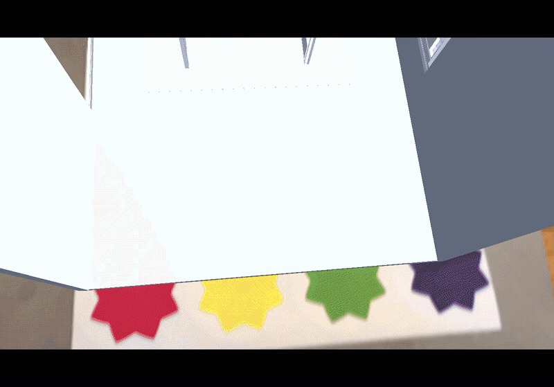 Animated AR prototype: demonstration with virtual content in physical context