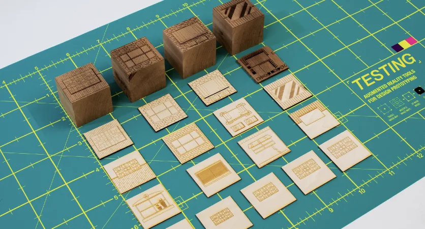 Full range of material finishes tested