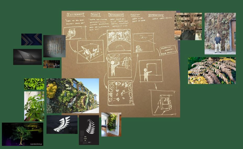 Concept storyboard and moodboard