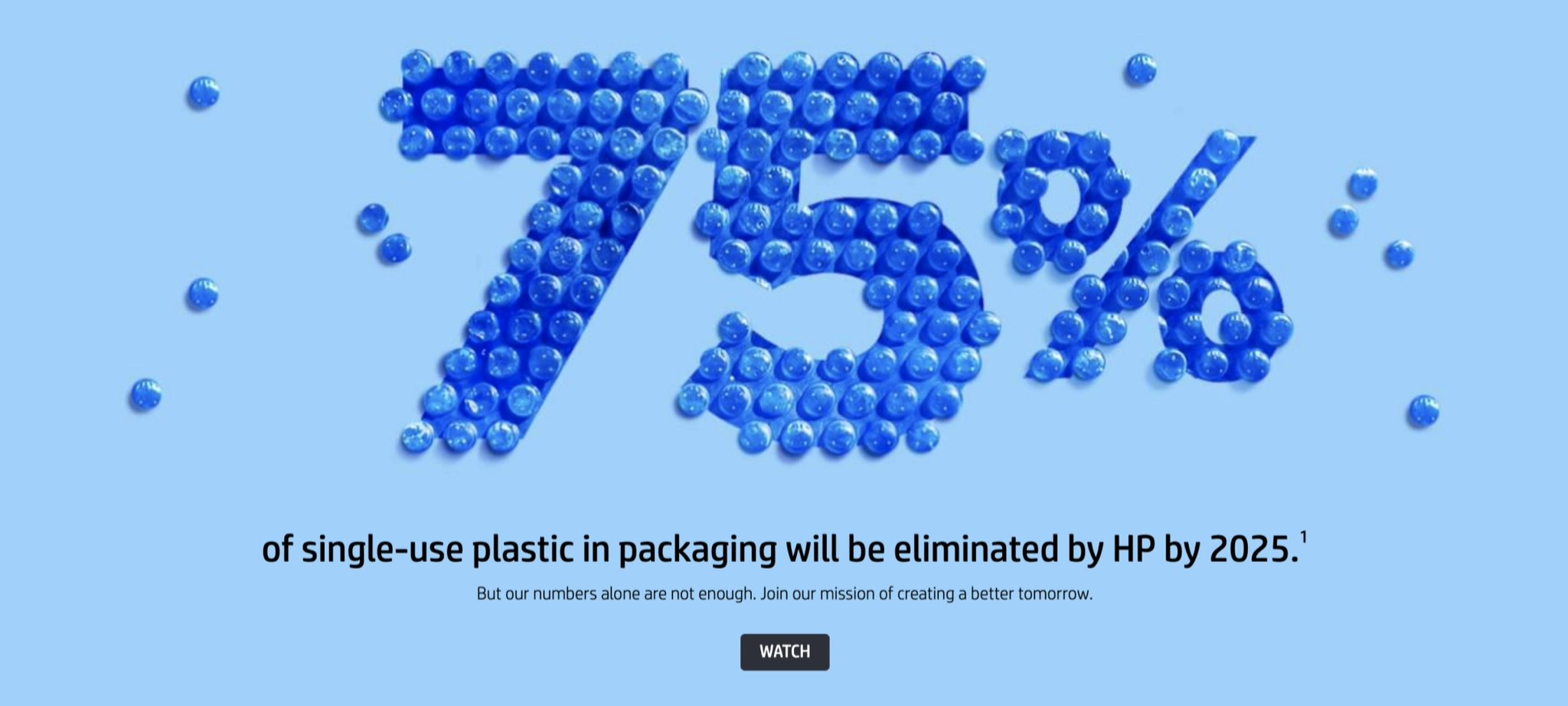 HP sustainability statistic